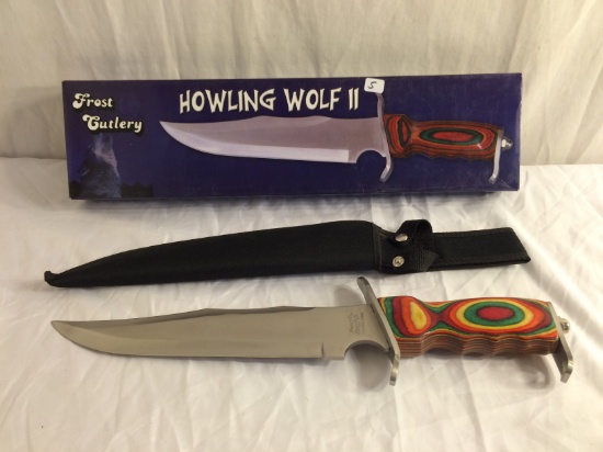 Collector Frost Cutlery Howling Wolf II 15-167FW Hunting Knives Overall Size 16"Long