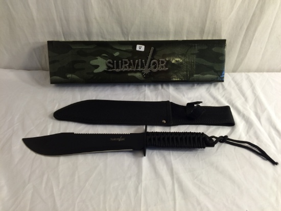 Collectot Master Cutlery SURVIVOR hk-6784 Hunting Knives Usa Custom Designed Overall Size 14.3/4