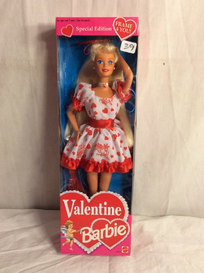 Collector Mattel Barbie Doll AS Valentine Barbie Doll 12.3/4" Tall By 4." Width Box Size