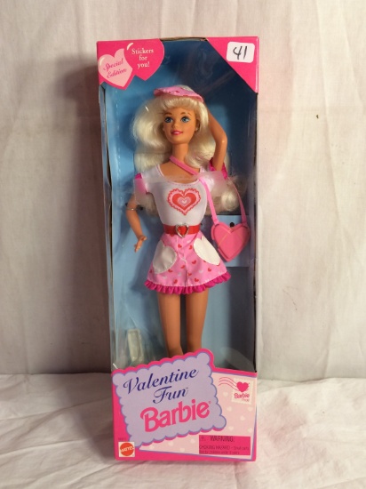 Collector Mattel Barbie Doll As Valentine Fun Barbie 12.3/4" Tall By 4.5" Width Box Size