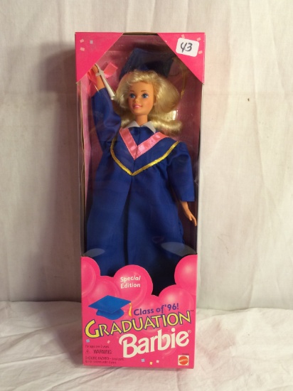 Collector Mattel Barbie Doll As "96 Graduation Barbie 12.3/4" Tall By 4.5" Width Box Size