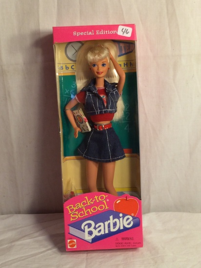 Collector Mattel Barbie Doll Back To School Barbie 12.3/4" Tall By 4.5" Width Box Size