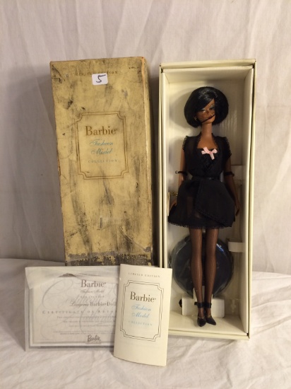 Collector Fashion Model Collection Barbie Lengerie African Doll 12"Tall Box Size Box Is Damage