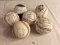 Lot of 6 Pieces Collector Baseball Ball Some Signes Other's Not Sign-See Pictures