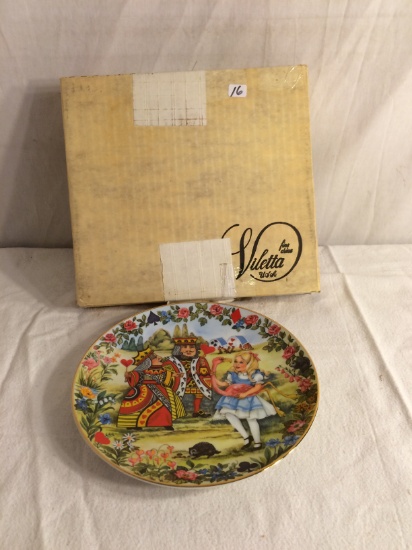Collector Vintage  Porcelain Plate "The Croquet Match" Plate No. 2161A Size:8.1/2" Round W/COA