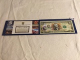 Collector Commemorative Bank Note Genuine Legal Tender U.S. Bill National Parks $2 D10972456A