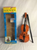 Collector Alaron Magic Musical Violin Electronic programable With Bow 16.5