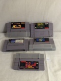 Lot of 5 Pieces Collector Super Nintendo Games-See Pictures