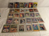 Lot of 30 Pieces Collector Mixed Fleer Score Topps Baseball Trading -See Pictures Cards