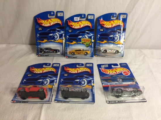 Lot of 6 Pieces Collector New IN package Mattel Hotwheels Assorted 1:64 Scale Die Cast Cars