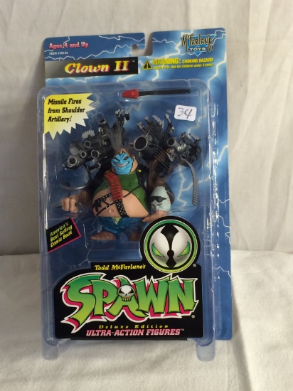 Collector McFarlane's Spawn Deluxe Edt. Ultra-Action Figure Clown II Figure 4-5"Tall Figure
