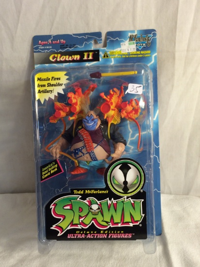 Collector McFarlane's Spawn Deluxe Edt. Ulltra-Action Figure Clown II Figure 4-5"Tall Figure