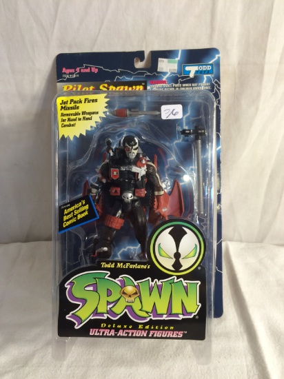 Collector Mcfarlane's Spawn Deluxe Edt. Ultra-Action Figures Pilot Spawn 7-8"Tall Figure