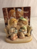 Collector Enesco Memories Of Yesterday A Friendly Chat & A Cup Of Tea 6