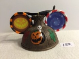 Collector Disney Light Up Ornament Jack Skellington Ear hat rnament  3.5