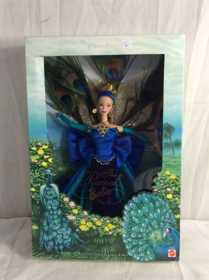 Collector Edition Mattel Barbie The Peacock Barbie Birds Of Beauty Collection 15-16" T Box