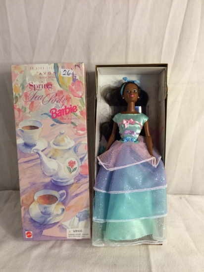 Collector Mattel Barbie Avon Exclusive Spring Tea Party Barbie 2rd in a Series Doll 12.5"Box