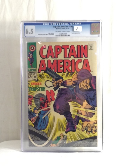 Collector Vintage CGC Universal Grade 6.5 Captain America #108 Marvel Comics 12/68