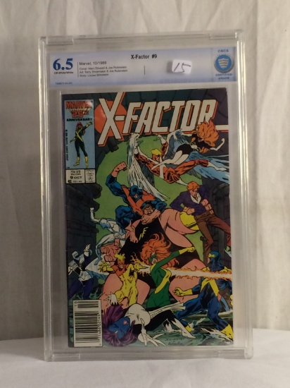 Collector Vintage CBCS Certfied Grade 6.5 X-Factor #9 Marvel Comic Book 10/1986