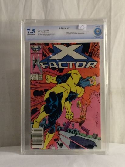 Collector Vintage CBCS Certified Grade 7.5 X-Factor #11 Marvel Comic Book 12/1986