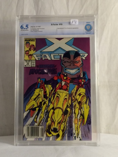 Collector Vintage CBCS Certified Grade 6.5 X-Factor #19 Marvel Comic Book 8/1987
