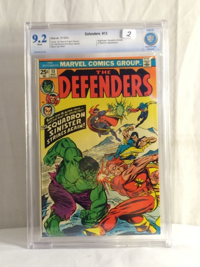 Collector Vintage CBCS Certified Grade 9.2 Defenders #13 Marvel Comics 5/1974 Comic Book