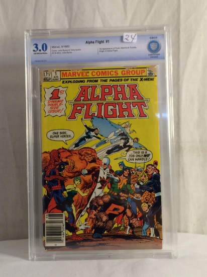 Collector Vintage CBCS Certified 3.0 Alpha Flight #1 Marvel Comic Book 8/1983