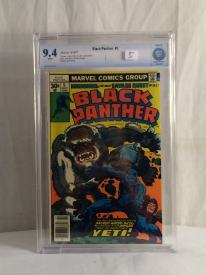 Collector Vintage CBCS Certified Grade 9.4 Black Panther #5 Marvel Comic Book 9/1977
