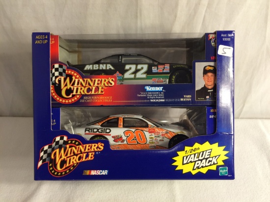 Collector Nascar Winners Circle#20 MBNA #20 Ridgid 1:24 Scale Die Cast Car Value Pack Set