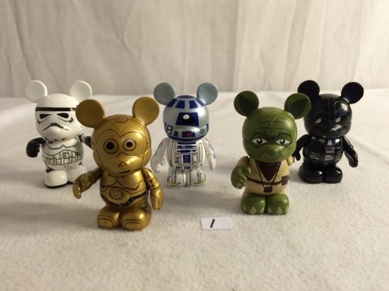 Lot of 5 Pieces Loose The Art Of Disney Theme Parks Vinylmation Assorted 3"tall/each Figures