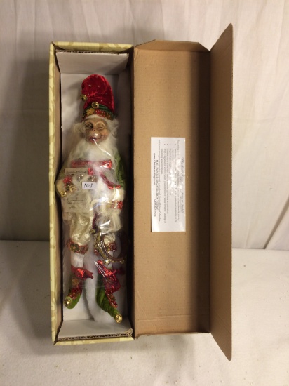 Collector Mark Roberts:Tambourine Monkey Small 51-12696 Limited Edition W/Coa 15.3/4" Tbox