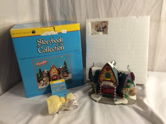 Storybook Village Collection "Rudolph's Bunk House" 56.13206 Handpainted Lighted Building Set of 2