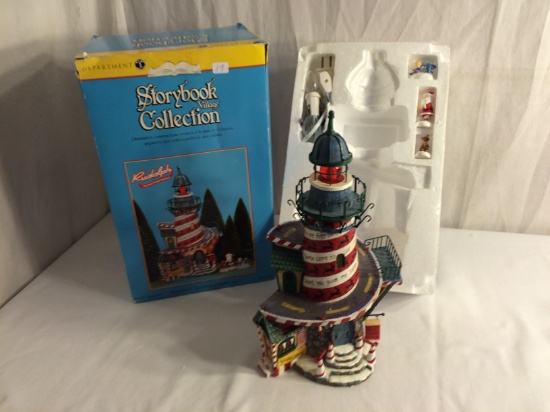 Storybook Village Collection "Rudolph's Red-Nosed Lighthouse 56.13202 Handpainted Lighted Building