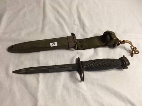 Collector Vintage USA M7 50C Bayonet with M8AI PWH 11.5" overall Size