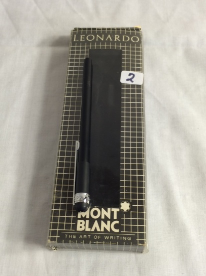 Collector Mont Blanc Pen Leonardo 7.5" Tall by 2.5" Width Box Size