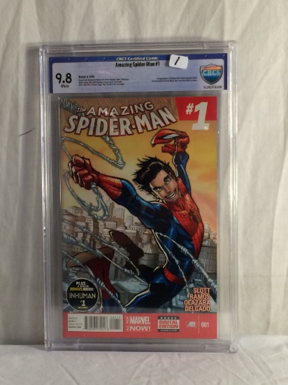 Collector CBCS Certifide Grade 9.8 The Amazing Spider-Man #1 Marvel Comic Book 6/2014