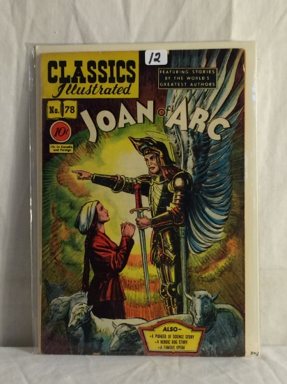 Collector Vintage Classics Illustrated Comics Joan Of Arc No.78 Comic Book