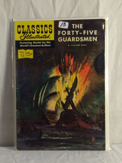 Collector Vintage Classics Illustrated Comics The Forty-Five Guardsmen No.113 Comic Book