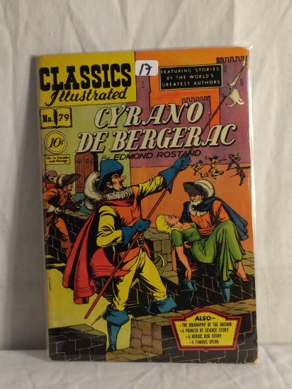 Collector Vintage Classics Illustrated Comics Cyrano De Bergerac No.79 Comic Book