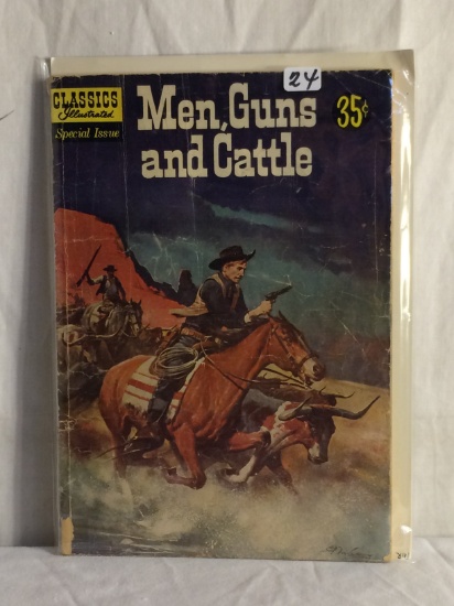 Collector Vintage Classics Illustrated Special Issue Comics Men Guns And Cattle No.153A Comic Book