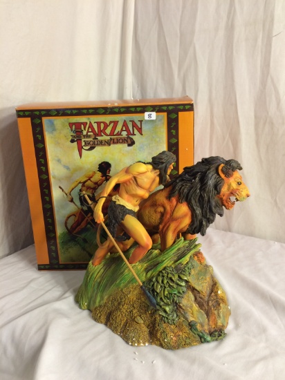 New Collectibles RARE Tarzan and the Golden Lion Action Figure/Statue Box Size:12.5"x12"x11"