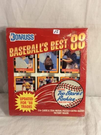 Collector Factory Sealed 1988 Donruss Sports Cards Baseball's Best 336 Cards & Stan Musial Puzzle