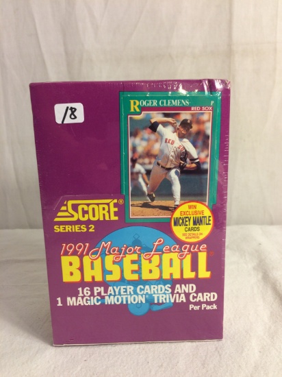 Collector Factory Sealed 1990 Season Score 1991 Major League Baseball Player Cards Magic Motion