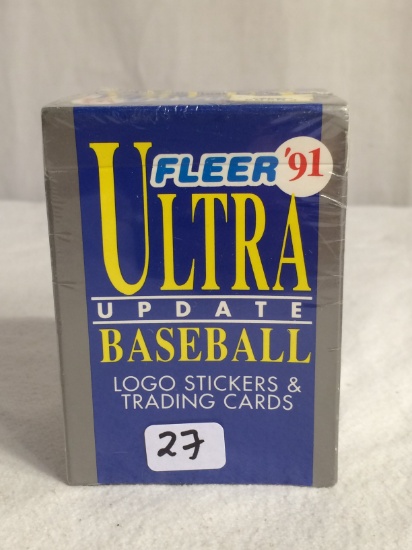 Collector Factory Sealed 1991 Fleer Ultra Updated Baseball Logo Stickers & Trading Cards