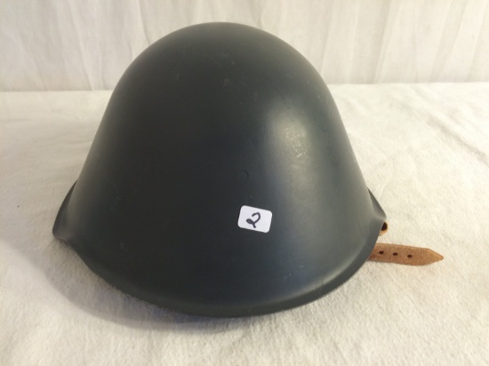 Collector US Military Helmet Metal Green Color Adult Size Helmet12" Width by 10.5/8" x6-7"T