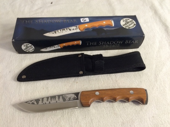 Colletcor New in Original Box -The Shadow Bear A.W.L. 9.5" Overall Length Bowie Knife