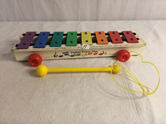 Collector Vintage 1964-1978  Fisher Price Pull a Tune Xylophone  Size:14" Long