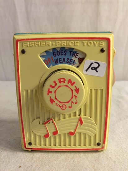 Collector Vintage 1972 Fisher Price Toys Pop Goes The Weasel Toy Size:4.1/2"tall