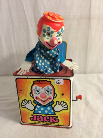 Collector Vintage Mattel Jack in The Music Box Clown Size:5.5" by 5.5"