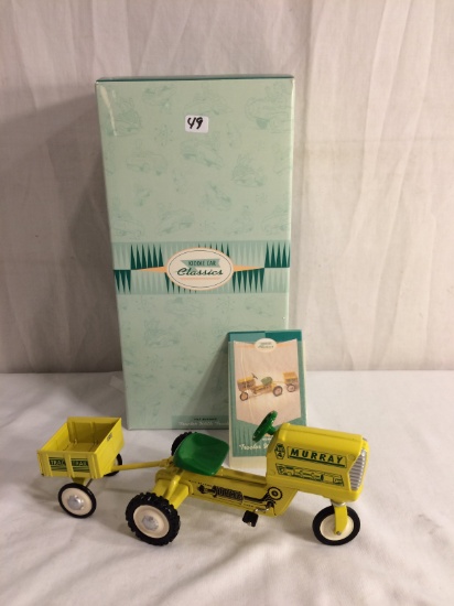 Collector New 1996 Murray Kiddie Car Classics 1961 Murray Tractor With Trailer Box:13"t x6.1/2"W